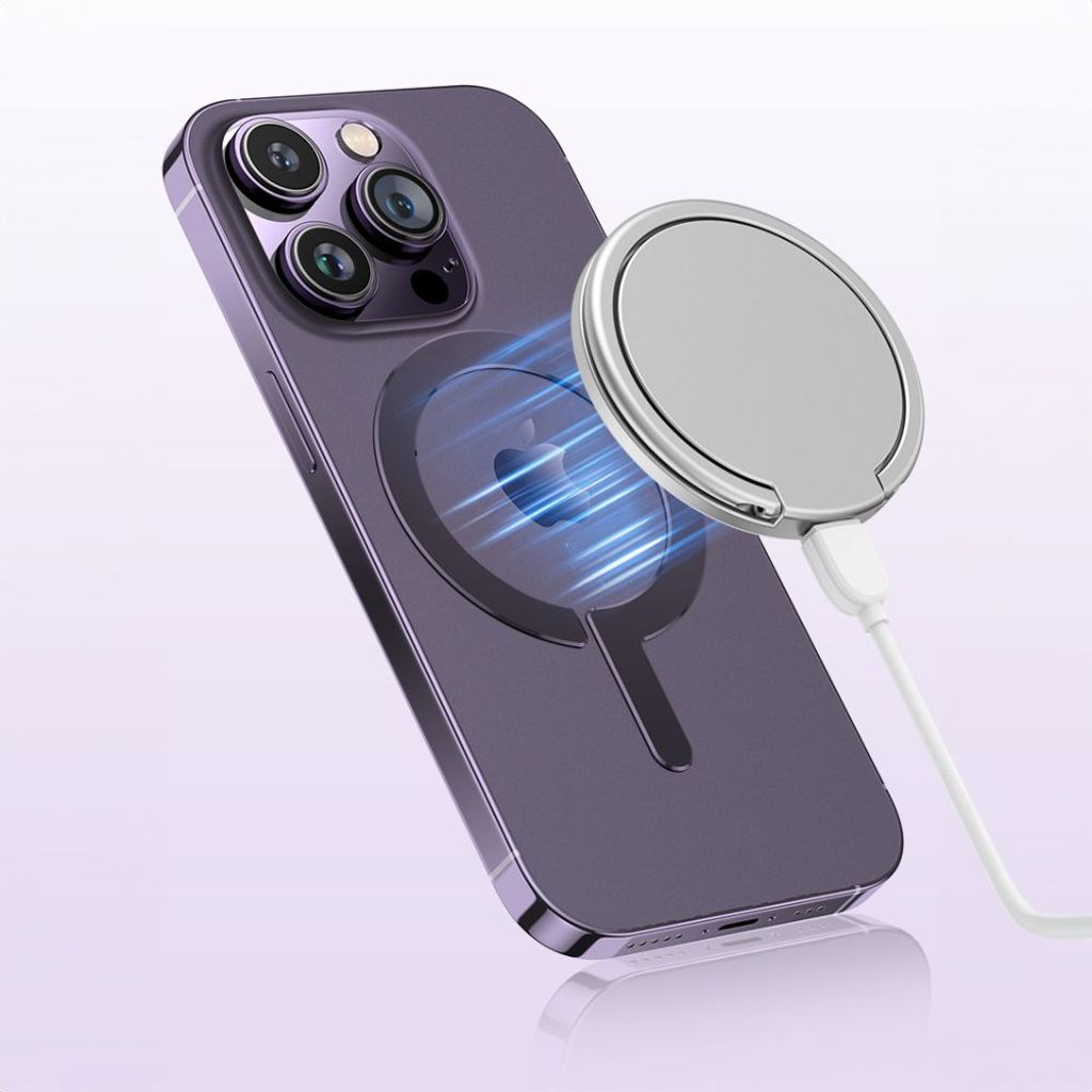 Tech-Protect MetalRing universal MagSafe ring, 2-Pak – Sort/Sølv