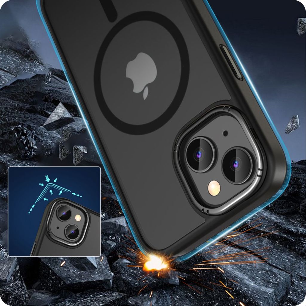 Tech-Protect MagMat 2 MagSafe Case for iPhone 15 - Matte Black