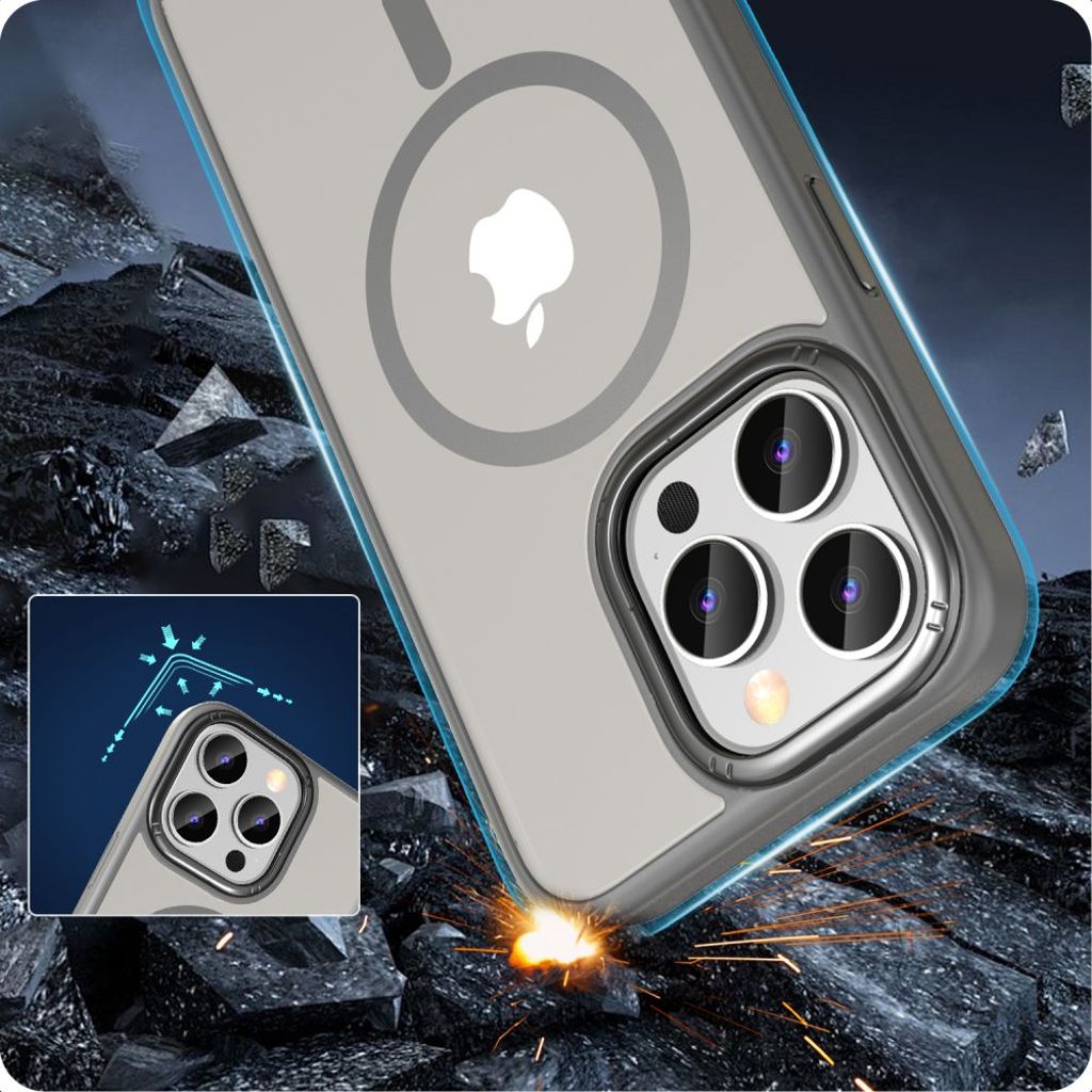 Tech-Protect MagMat 2 MagSafe Deksel til iPhone 15 Pro Max - Titanium Matte