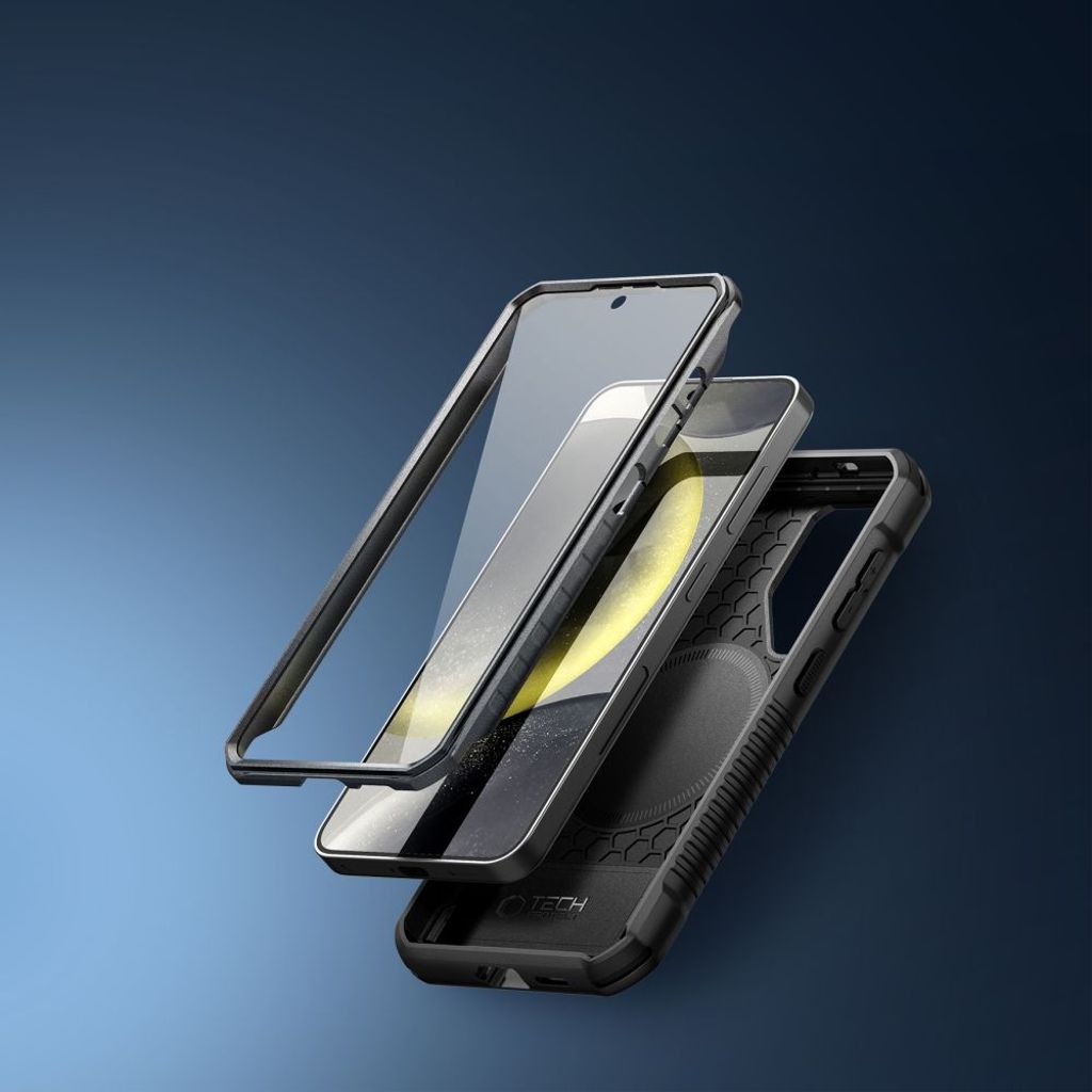 Tech-Protect Kevlar MagSafe+ Cover til Samsung Galaxy S24 Plus - Sort