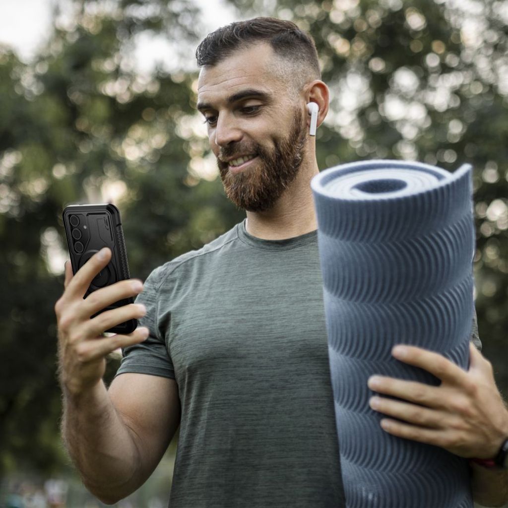 Tech-Protect Kevlar MagSafe+ Cover til Samsung Galaxy S24 Plus - Sort