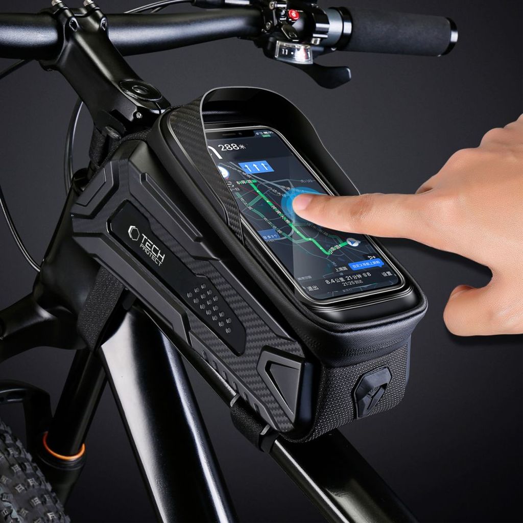 Tech-Protect V2 Bike Bag with Phone pocket 1.2l – Black