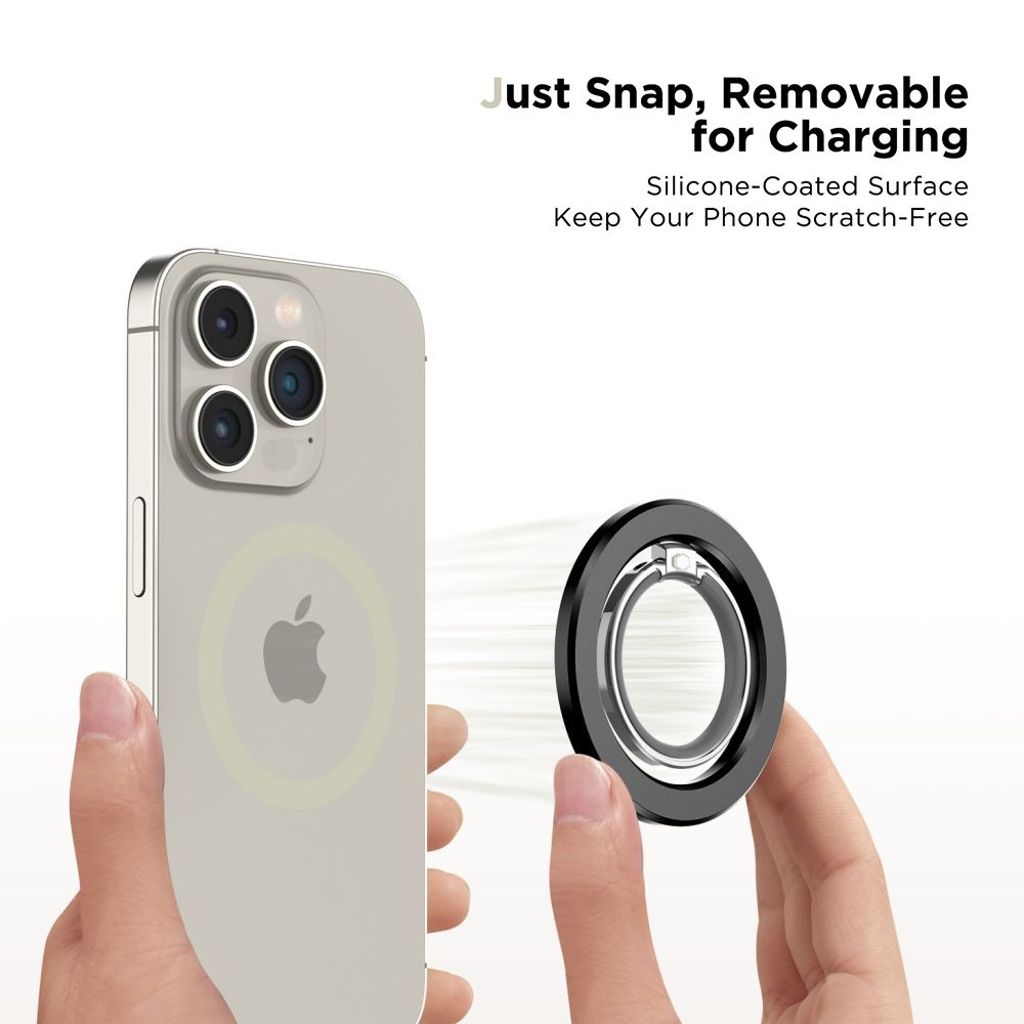 Tech-Protect MMR300 Magneettinen sormipidike/MagSafe-rengas – musta