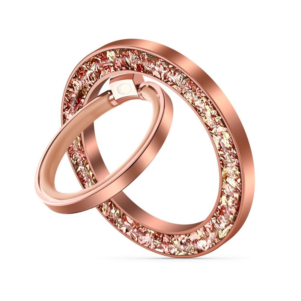 Tech-Protect MMR200 MagSafe sormus/rengas – vaaleanpunainen kristalleilla