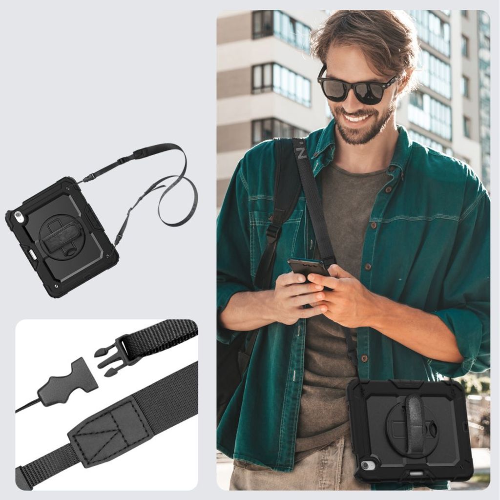 Tech-Protect Solid360 Kuori iPad Air 11" 2024 - Musta