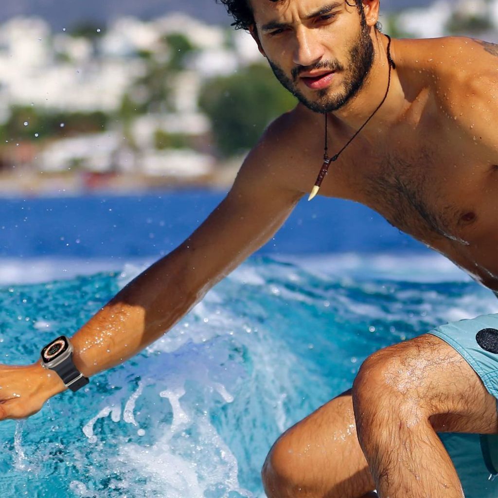 Tech-Protect IconBand Pro Klokkereim til Apple Watch 42/44/45/49 mm - Svart/Oransje