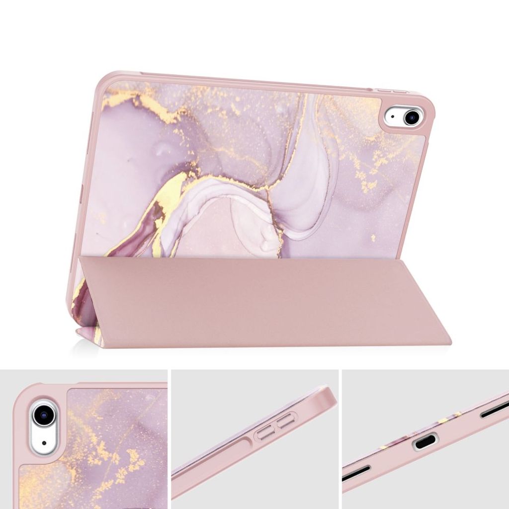 Tech-Protect SC Pen Fodral till iPad 10th Gen 2022 10.9" - Pink Marble