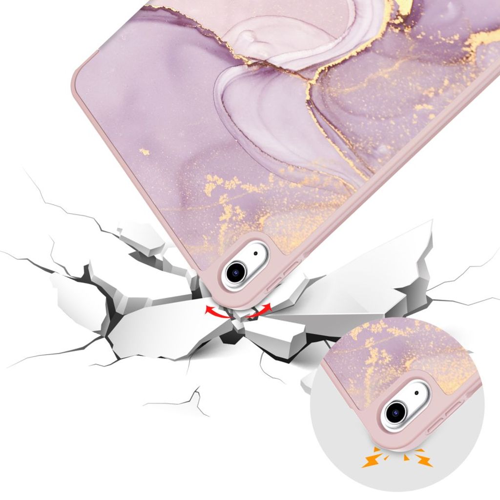 Tech-Protect SC Pen Fodral till iPad 10th Gen 2022 10.9" - Pink Marble