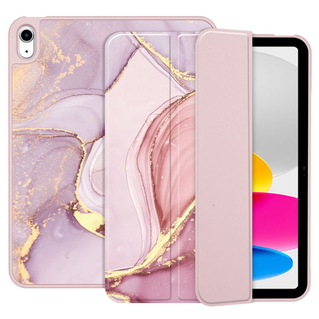 Tech-Protect SC Pen Fodral till iPad 10th Gen 2022 10.9" - Pink Marble
