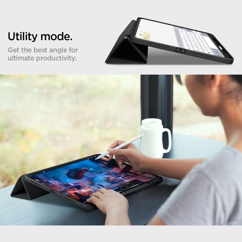 Spigen Urban Fit Tri-Fold Fodral till iPad Pro 11" 2024 - Svart