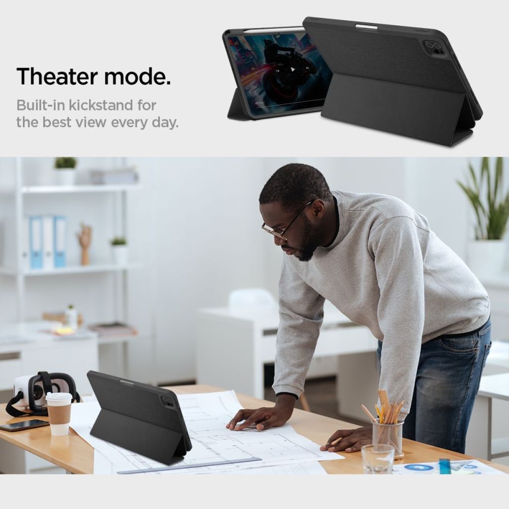 Spigen Urban Fit Tri-Fold Fodral till iPad Pro 11" 2024 - Svart