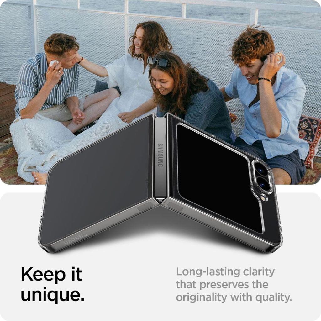 Spigen Airskin Kuori Samsung Galaxy Z Flip 6 - Läpinäkyvä