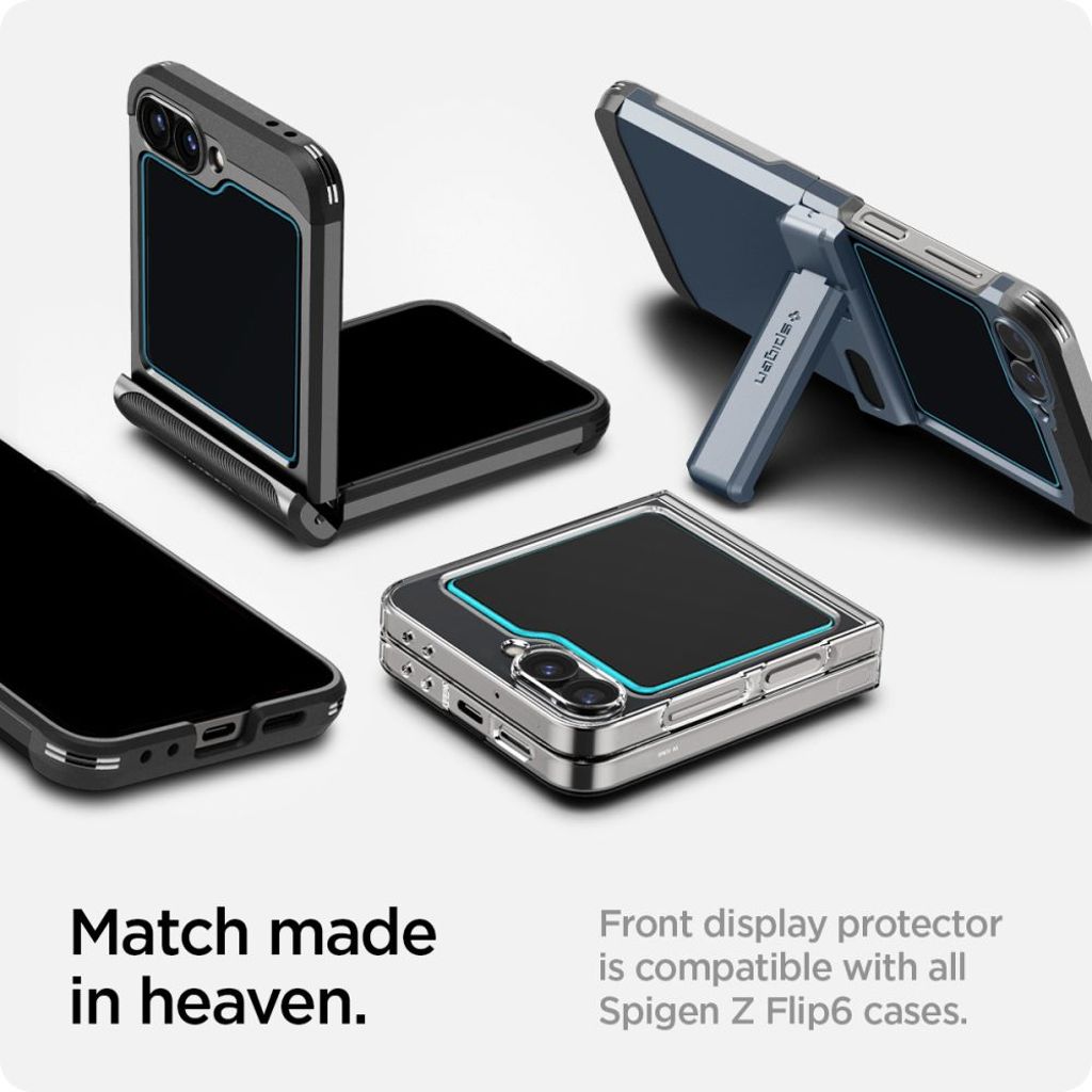 Spigen Glas.tR EZ Fit 2-Pack Näytönsuoja Samsung Galaxy Z Flip 6