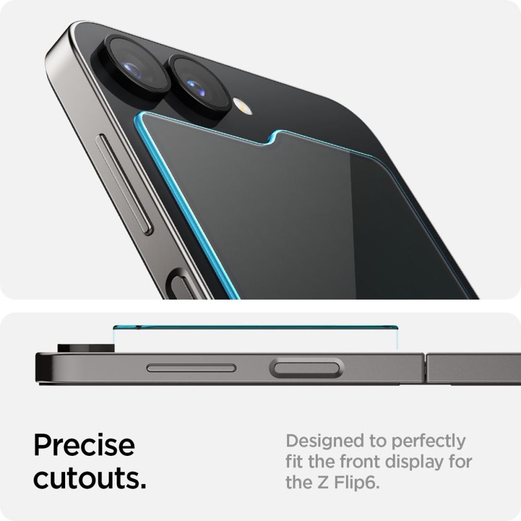 Spigen Glas.tR EZ Fit 2-Pack Näytönsuoja Samsung Galaxy Z Flip 6