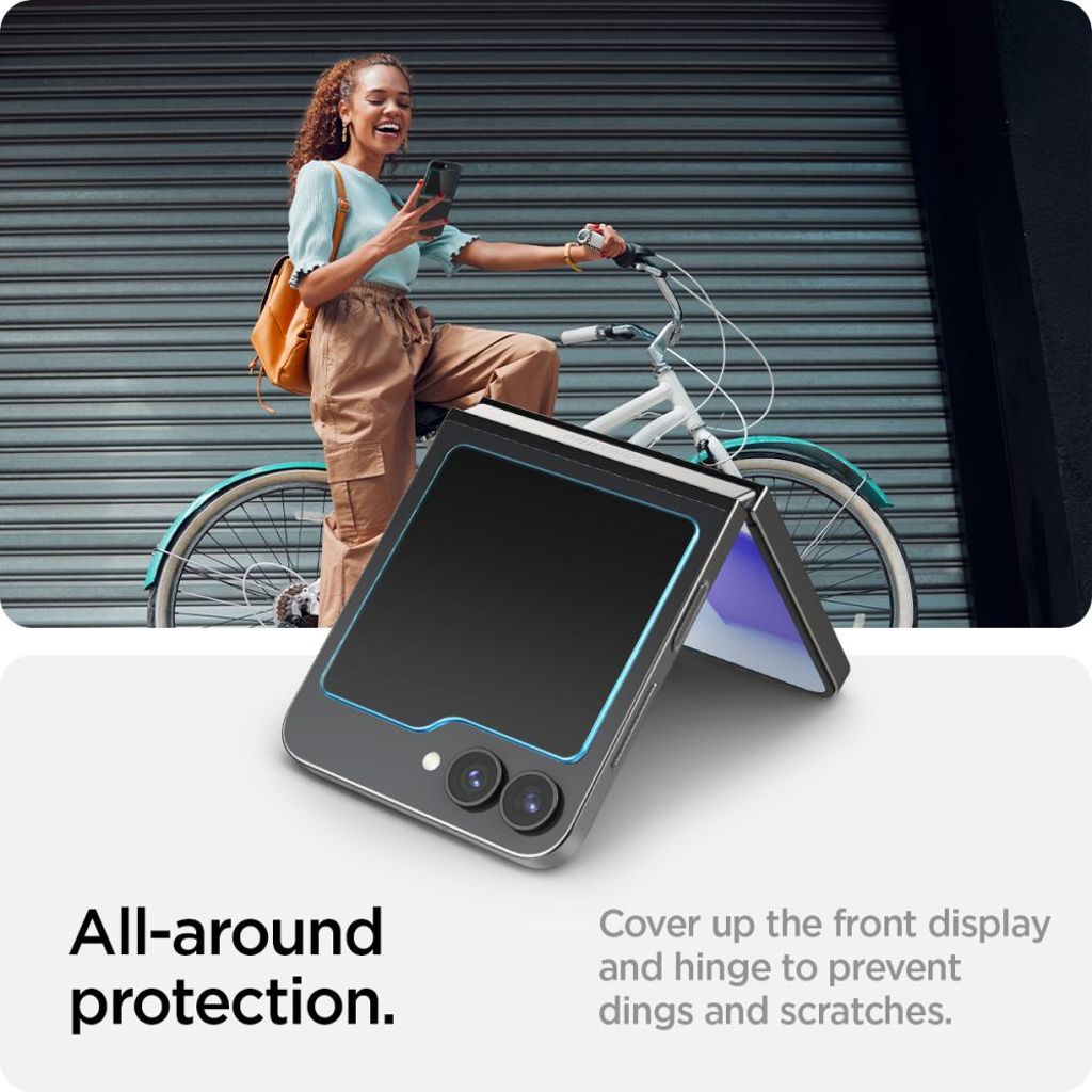 Spigen Glas.tR EZ Fit 2-Pack Näytönsuoja Samsung Galaxy Z Flip 6