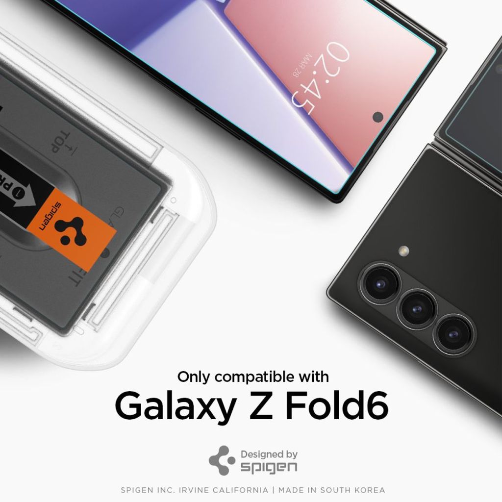 Spigen Glas.tR EZ Fit 2-Pack Skjermbeskytter til Samsung Galaxy Z Fold 6