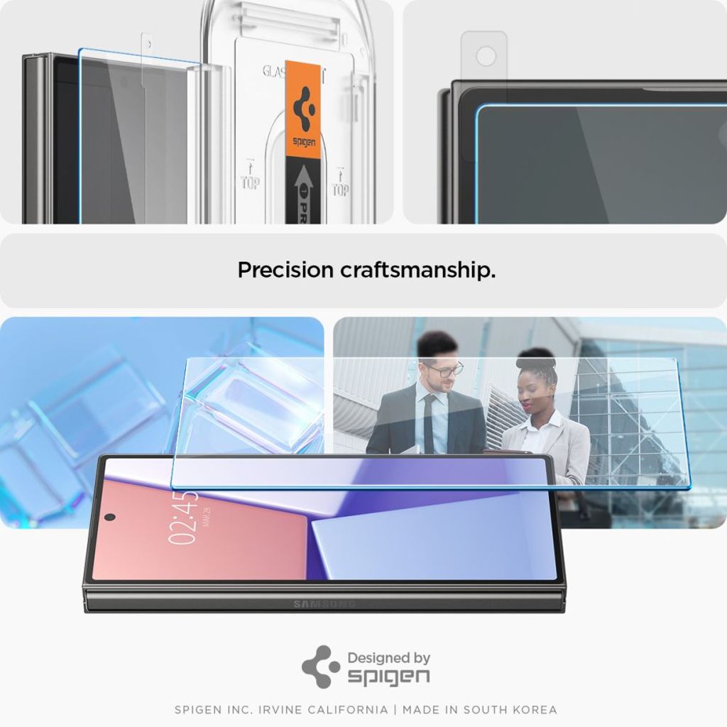 Spigen Glas.tR EZ Fit 2-Pack Skjermbeskytter til Samsung Galaxy Z Fold 6