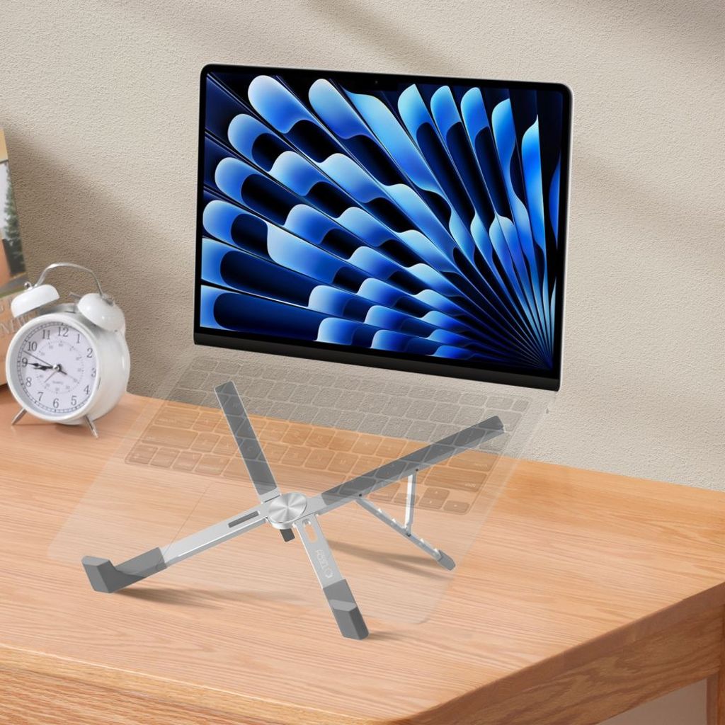 Tech-Protect ULS300 kannettavan tietokoneen jalusta – Hopea