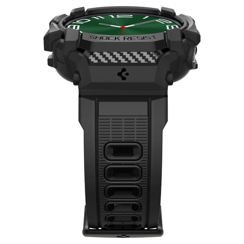 Spigen Rugged Armor Pro Klokkereim & Deksel til Samsung Galaxy Watch Ultra  - Svart