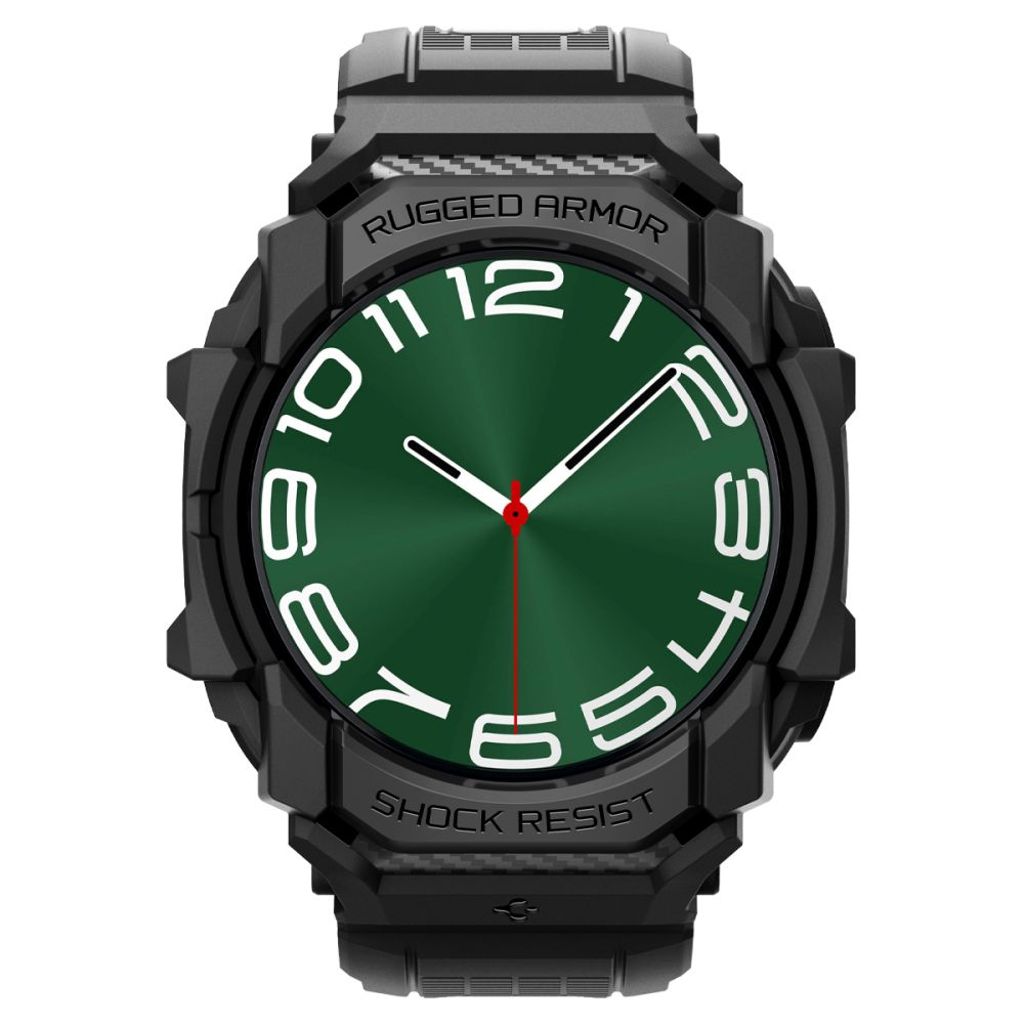 Spigen Rugged Armor Pro Klokkereim & Deksel til Samsung Galaxy Watch Ultra  - Svart