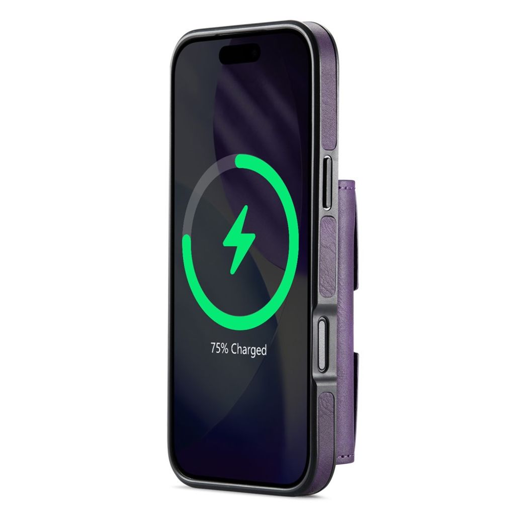 DG.MING iPhone 18 Pro Max/17 Pro Max Deksel med Magnetisk Lommebok - Lilla