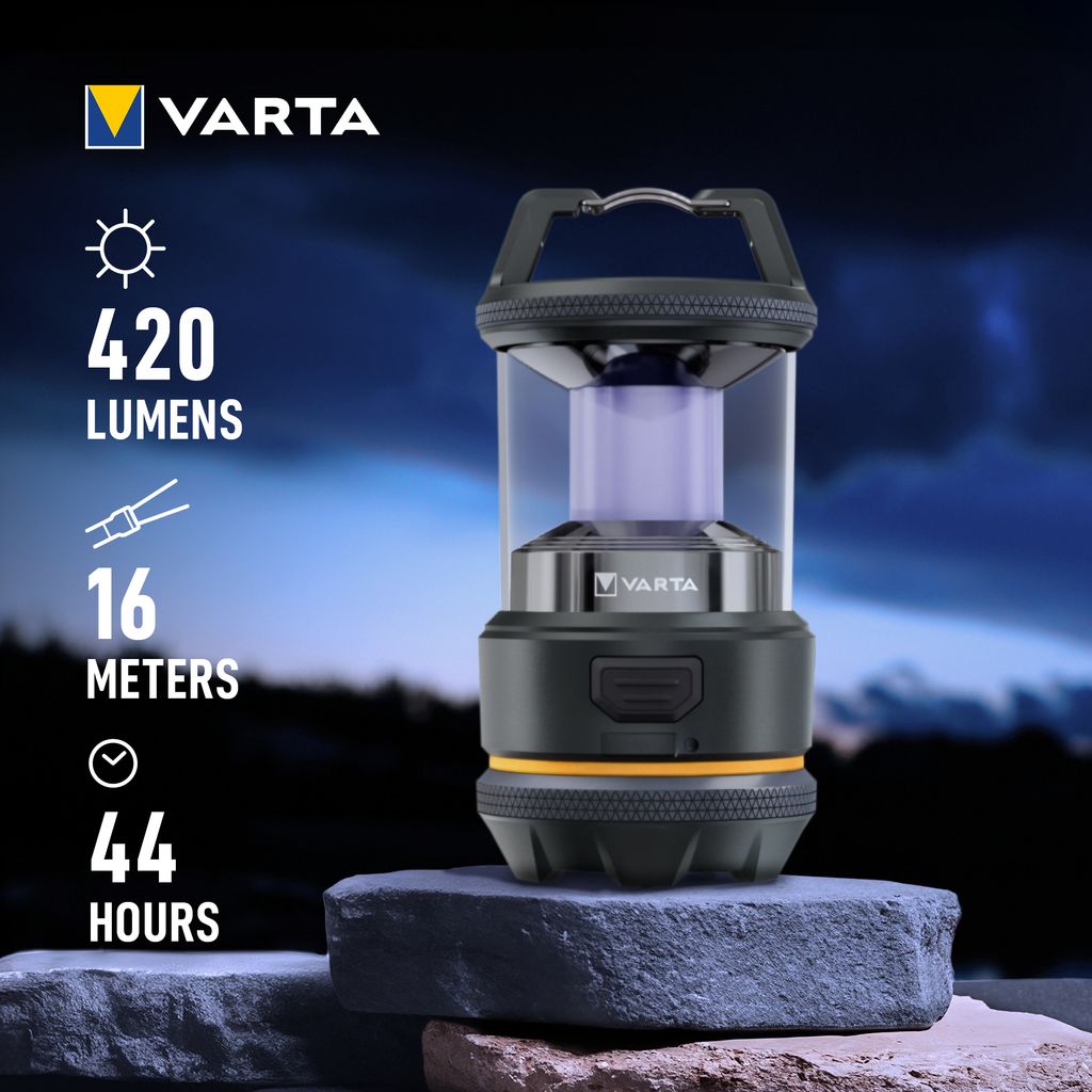 VARTA L20R Laddningsbar Campinglykta 420 lm