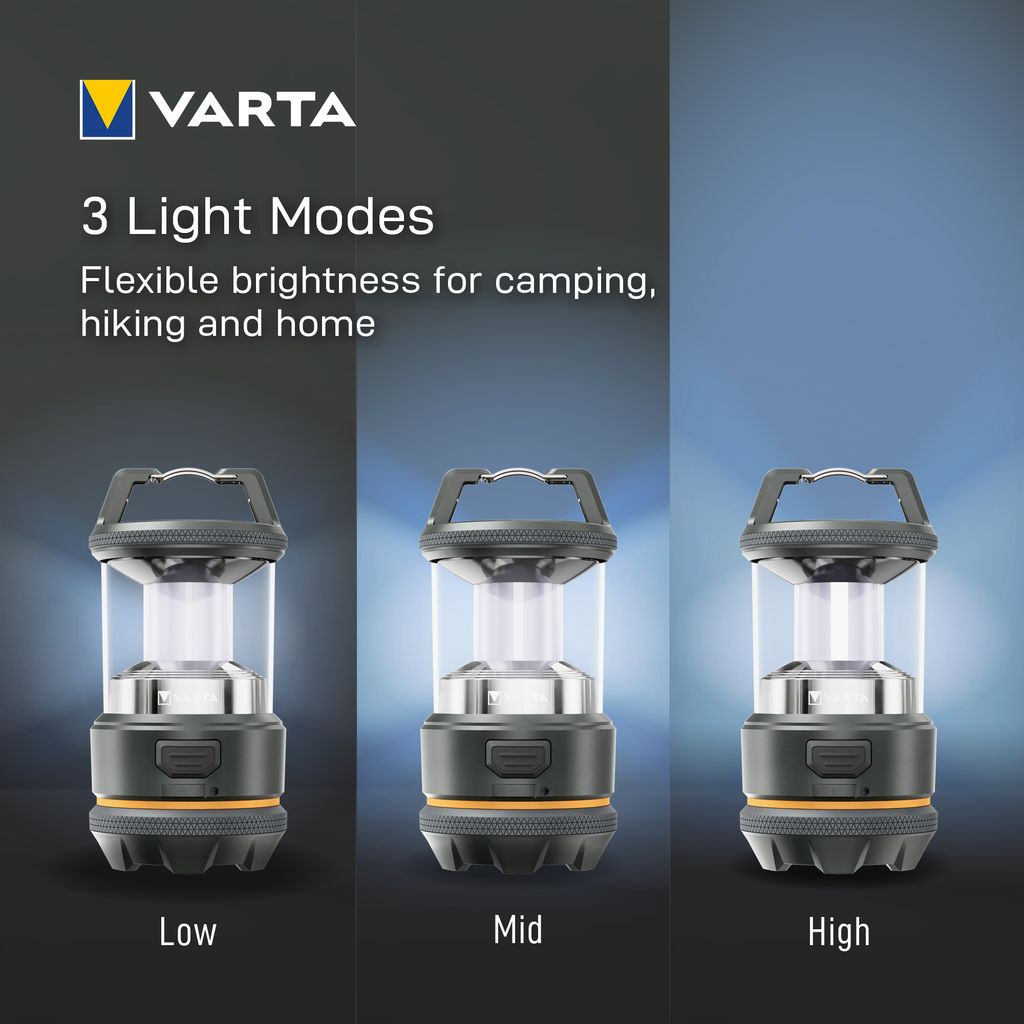 VARTA L20R Laddningsbar Campinglykta 420 lm