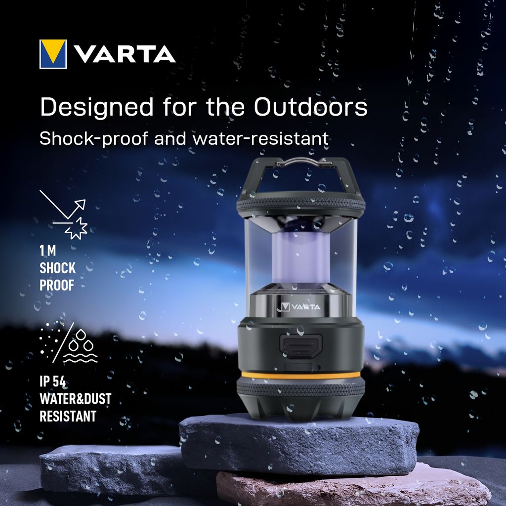 VARTA L20R Laddningsbar Campinglykta 420 lm