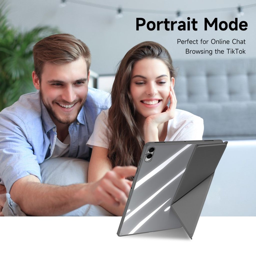 DUX DUCIS Samsung Galaxy Tab S12 Ultra/S11 Ultra Origami-fodral - Grå