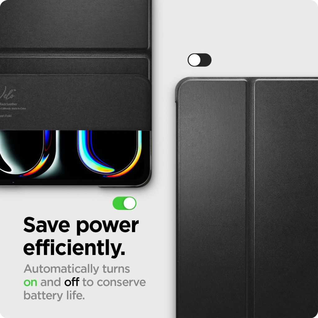 Spigen Smart Fold Kotelo iPad Pro 11" 2024 - Musta