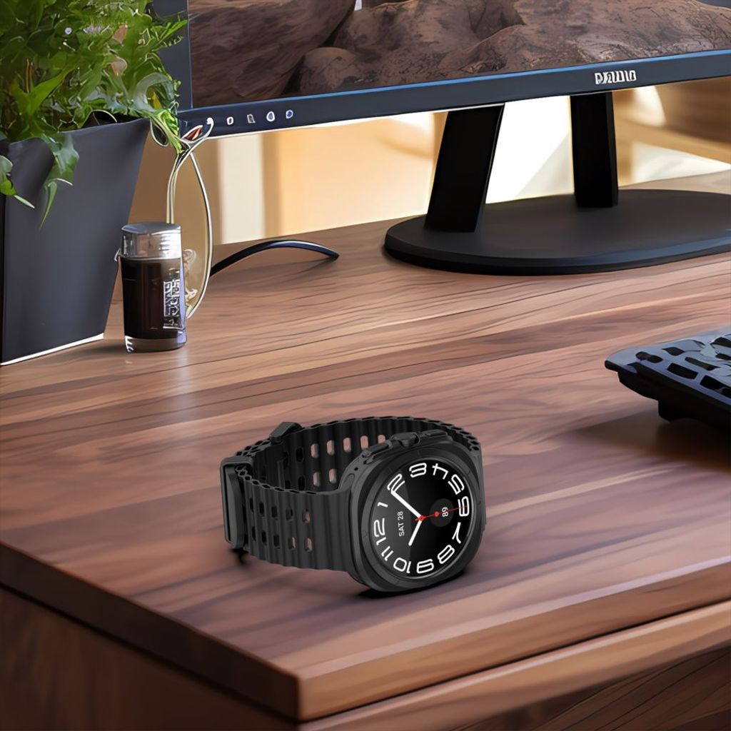 Tech-Protect IconBand Pro Kellonranneke Samsung Galaxy Watch Ultra  - Musta