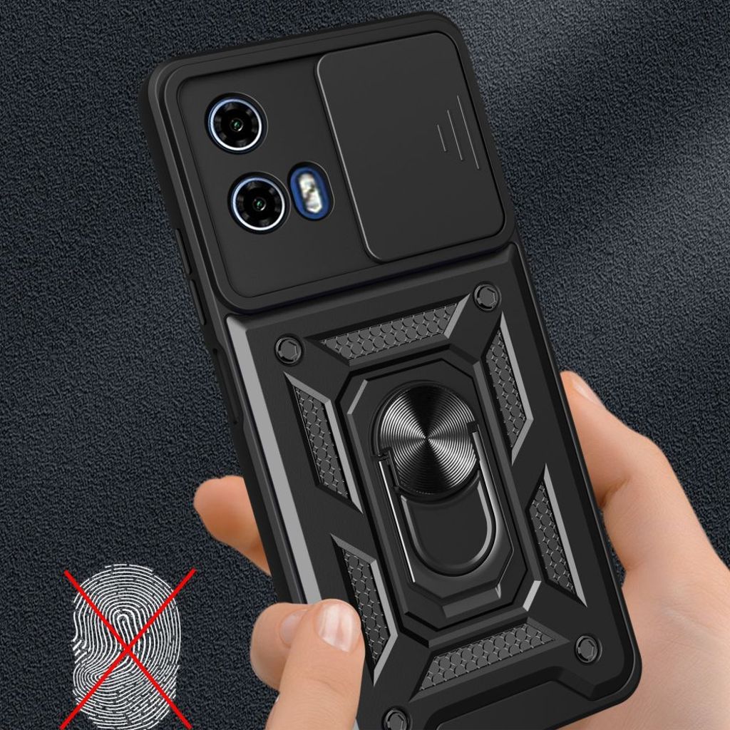 Tech-Protect Camshield Pro Cover til Motorola Moto G85 5G - Sort