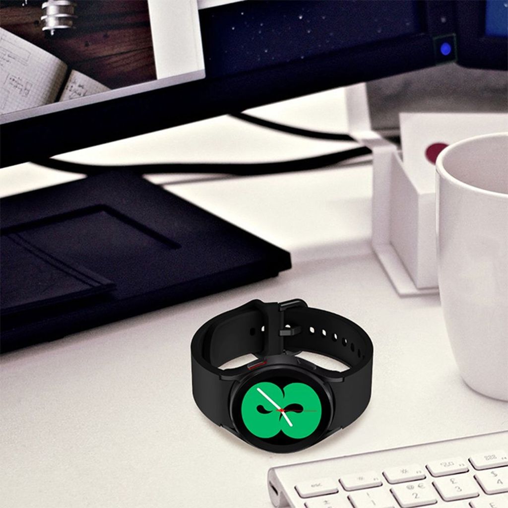 Tech-Protect Silicone Kockarmband Samsung Galaxy Watch 4/5/5 Pro/6/7/FE - Svart