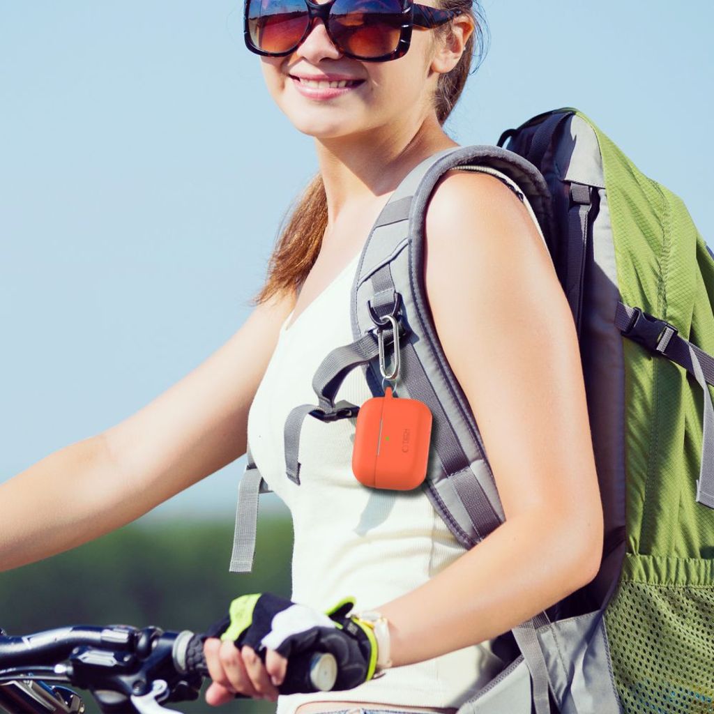 Tech-Protect Silicone Hook Case for AirPods Pro 1 / 2 - Black