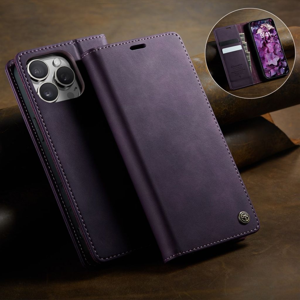 CASEME iPhone 16 Pro Etui med Stativ - Lilla