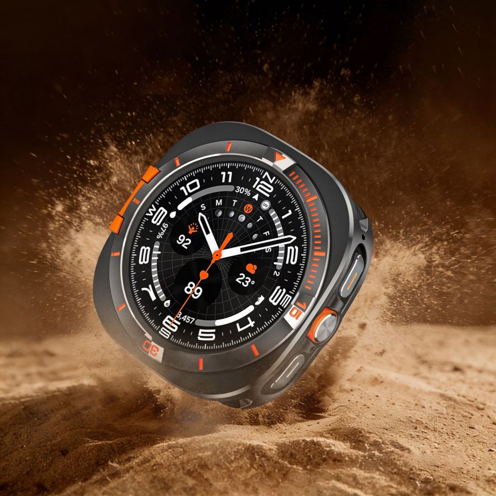 Samsung Galaxy Watch Ultra (2025) 47mm/Ultra 47mm Skal – Svart/Orange