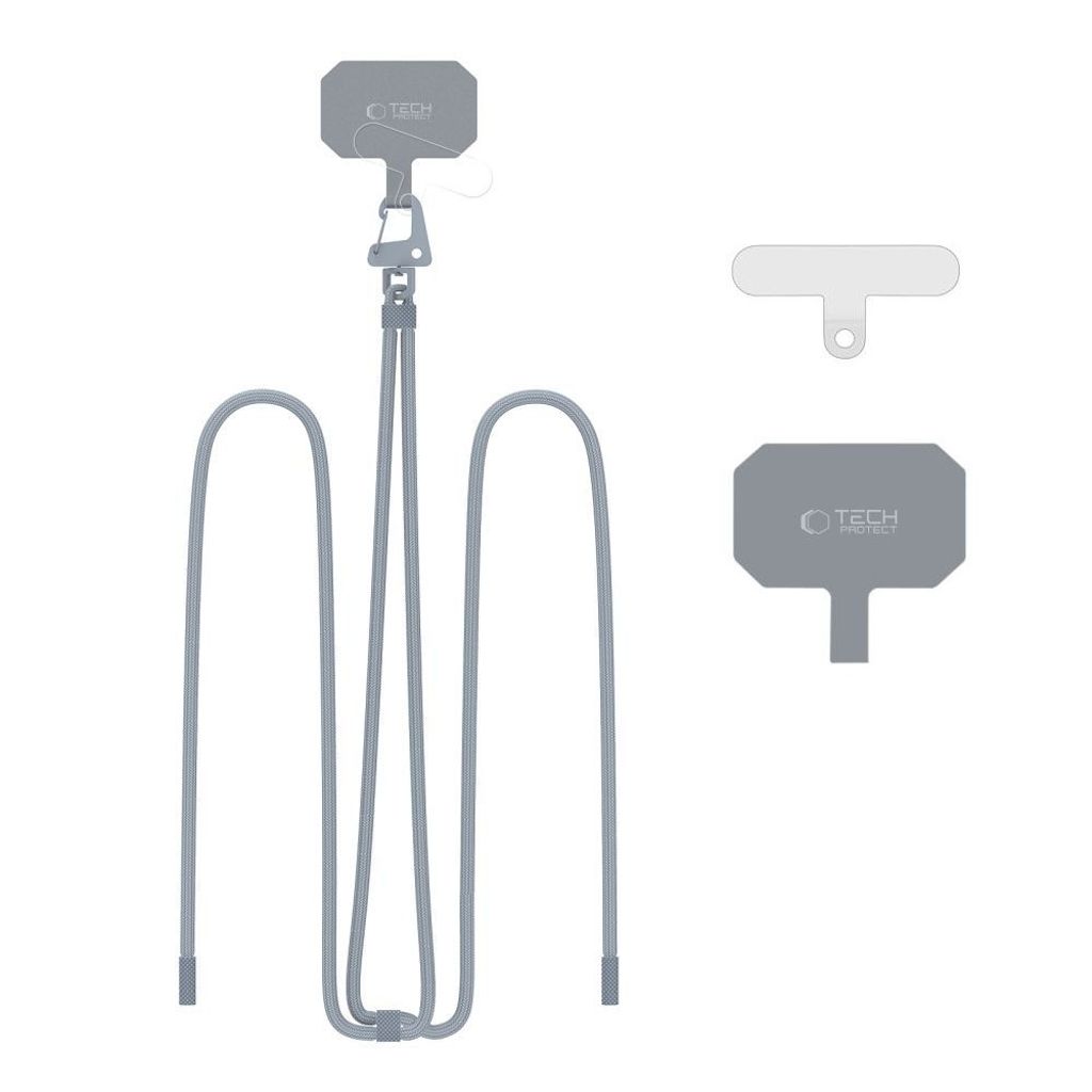 Tech-Protect C5S puhelinhihna crossbody – harmaa