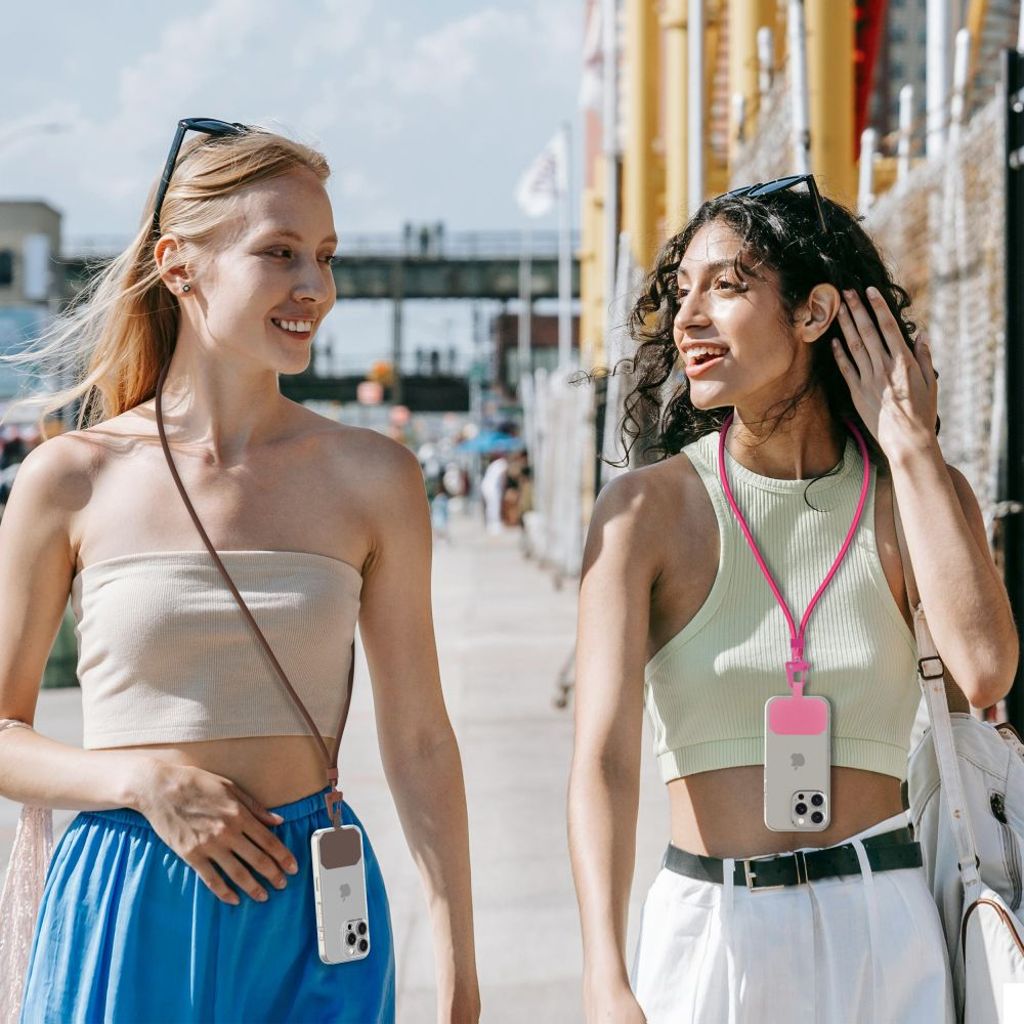 Tech-Protect C5S crossbody-puhelinhihna – Ruskea