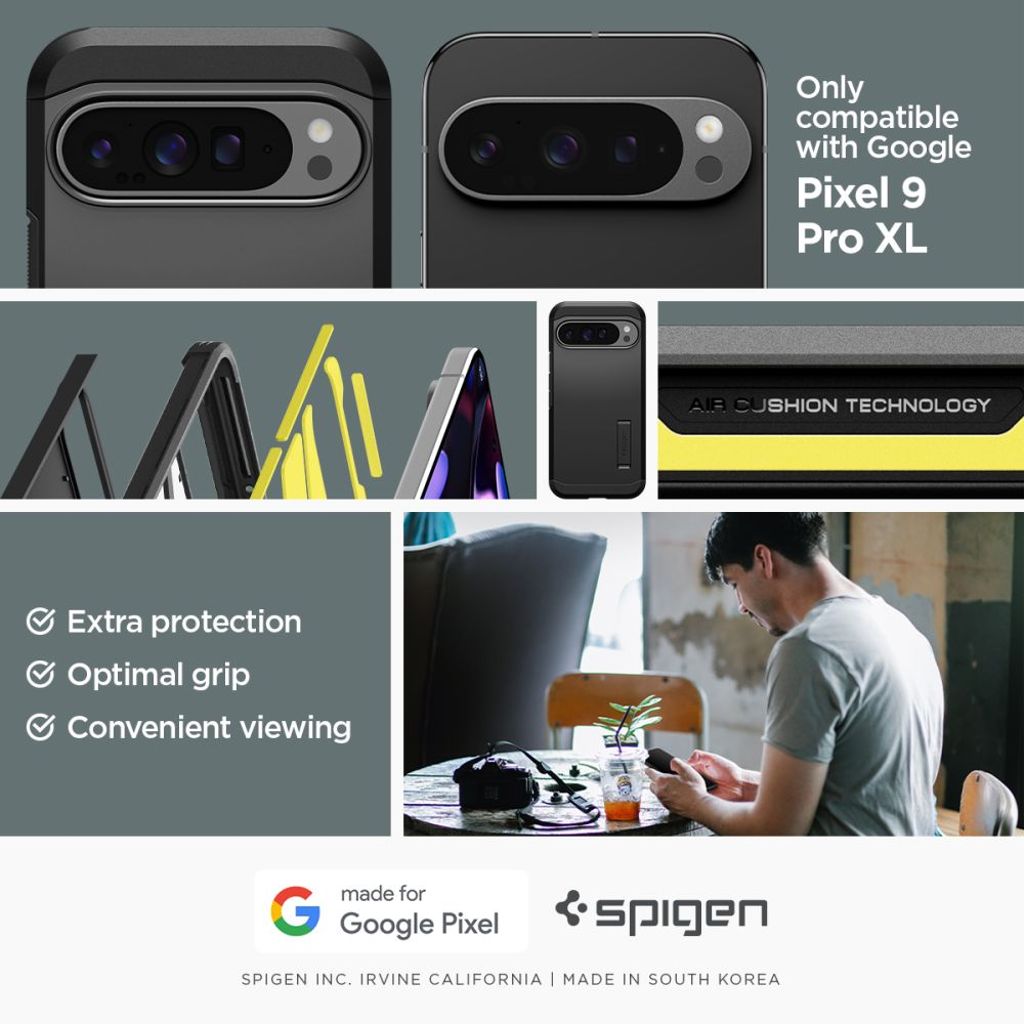 Spigen Tough Armor Kuori Google Pixel 9 Pro XL - Musta