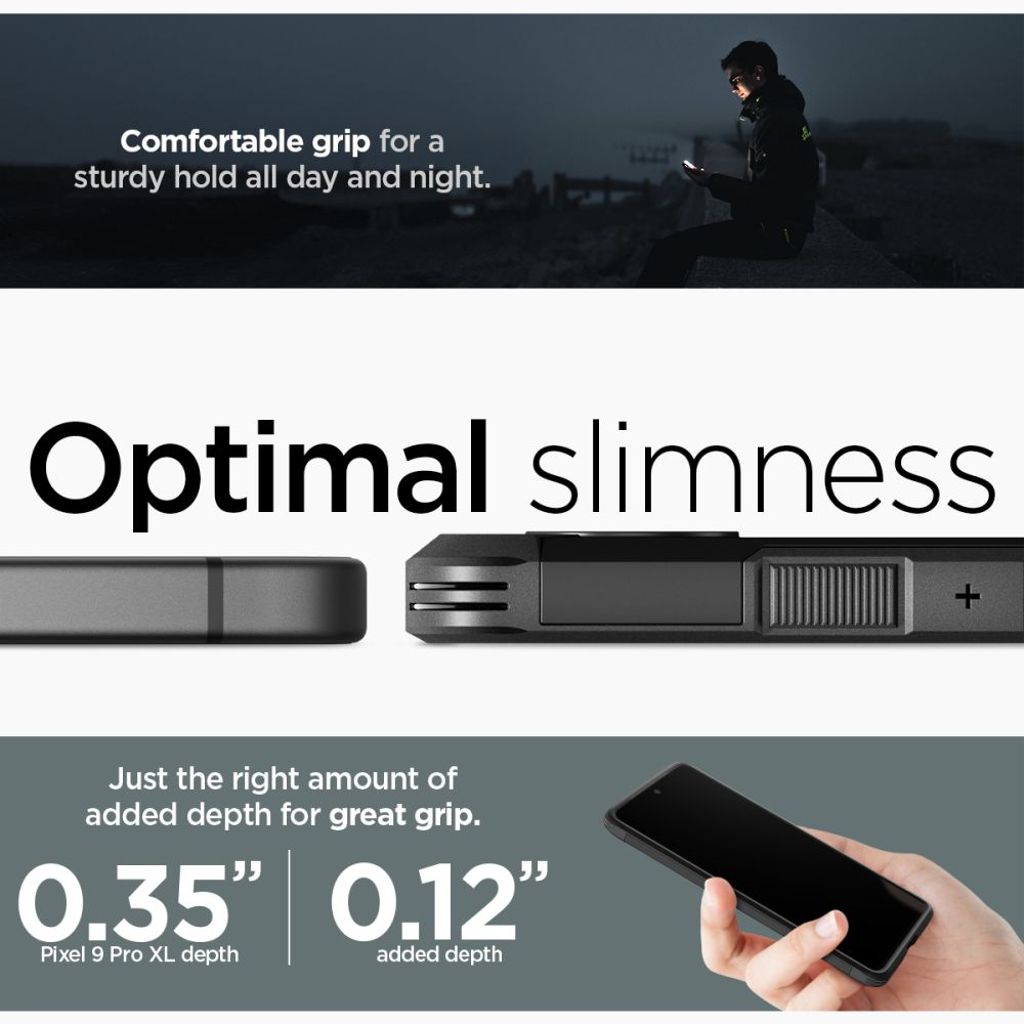 Spigen Tough Armor Kuori Google Pixel 9 Pro XL - Musta