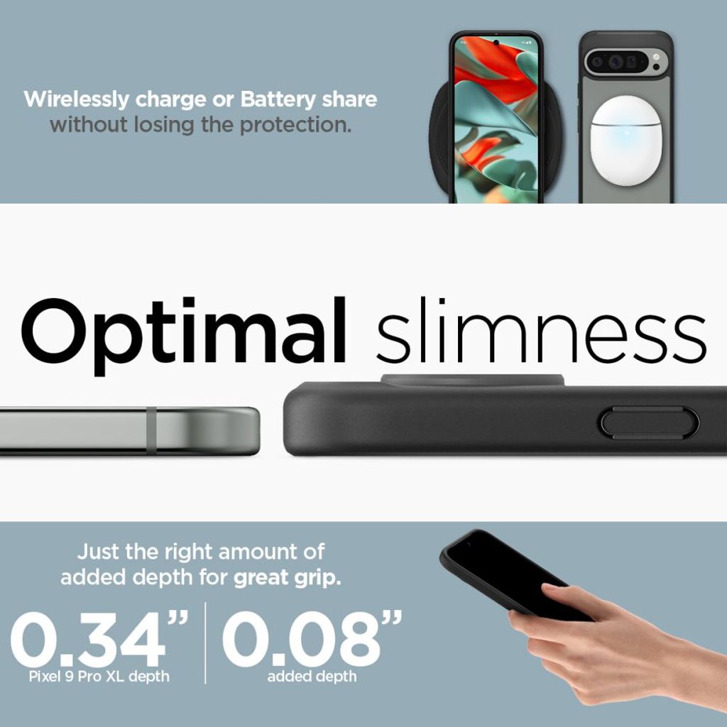 Spigen Ultra Hybrid Kuori Google Pixel 9 Pro XL - Musta