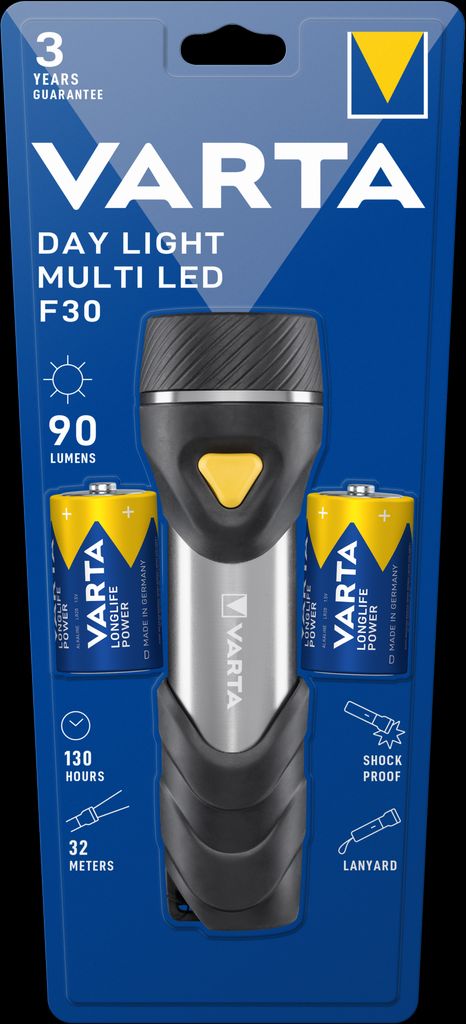 VARTA Day Light Multi LED F30 lommelykt 90 lumen