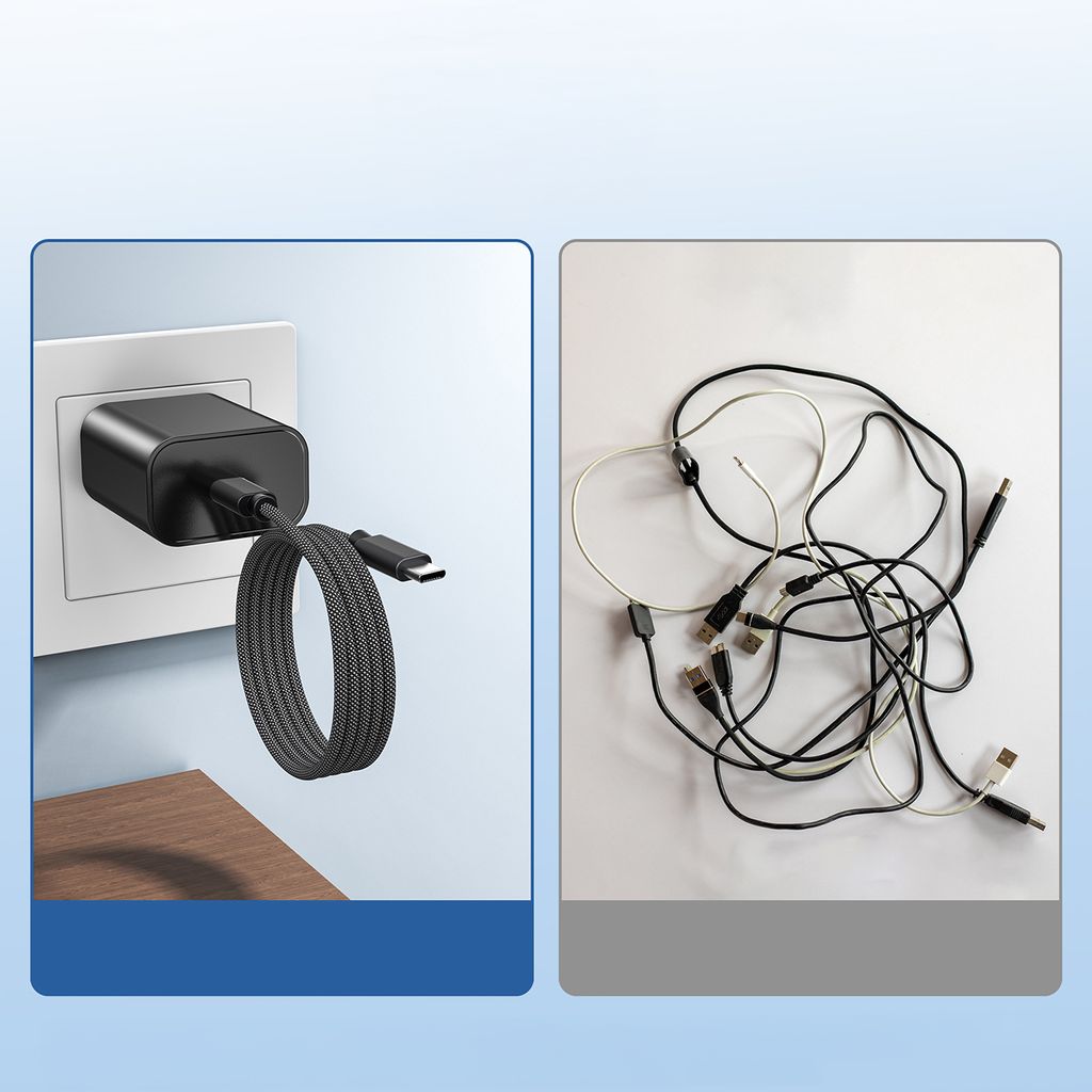 Choetech XCC-1054 240W USB-C magnetisk kabel 1,2m – svart