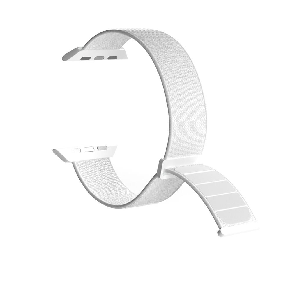 Puro Sport Nylon Kellonranneke Apple Watch 42/44/45/49mm - Valkoinen