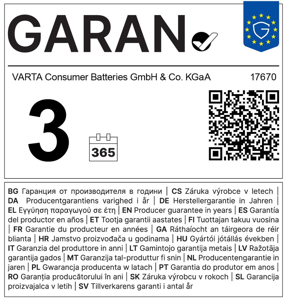 VARTA Dynamo L10RH Campinglaterne LED 50Lm Wiederaufladbar USB-C