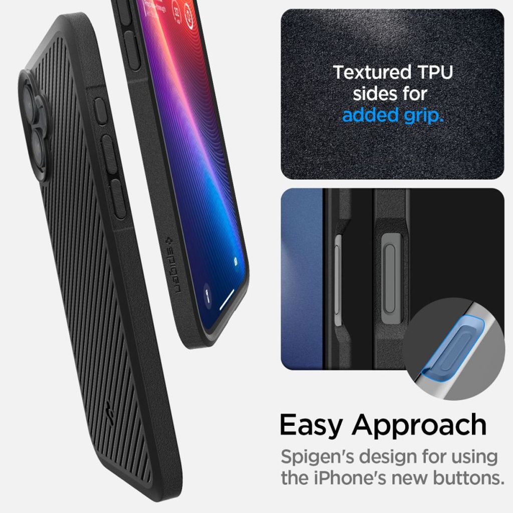 Spigen Core Armor Case for iPhone 16 - Matte Black