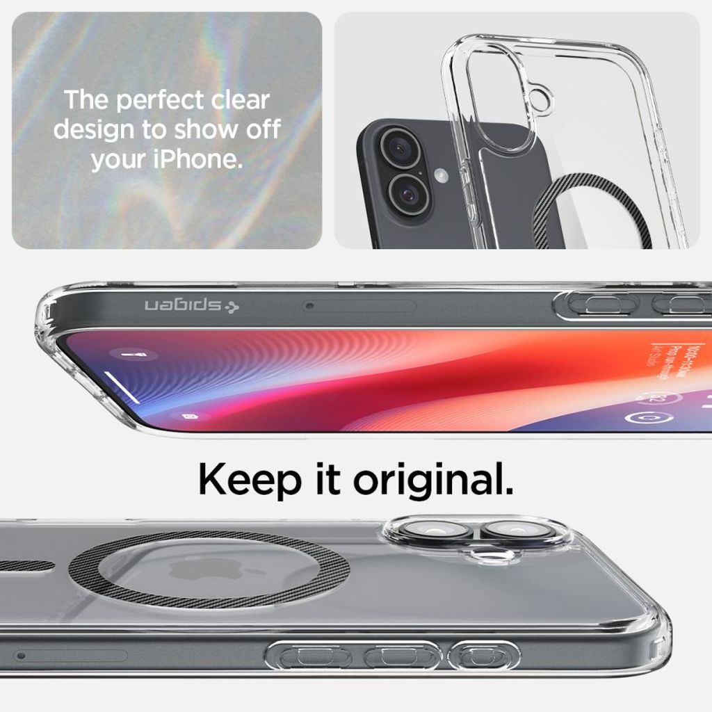 Spigen Ultra Hybrid MagSafe Case for iPhone 16 - Dark Gray