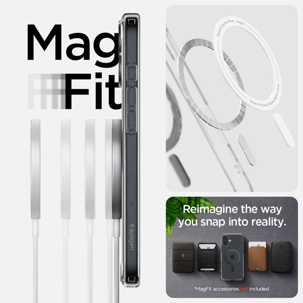 Spigen Ultra Hybrid MagSafe Case for iPhone 16 - Dark Gray