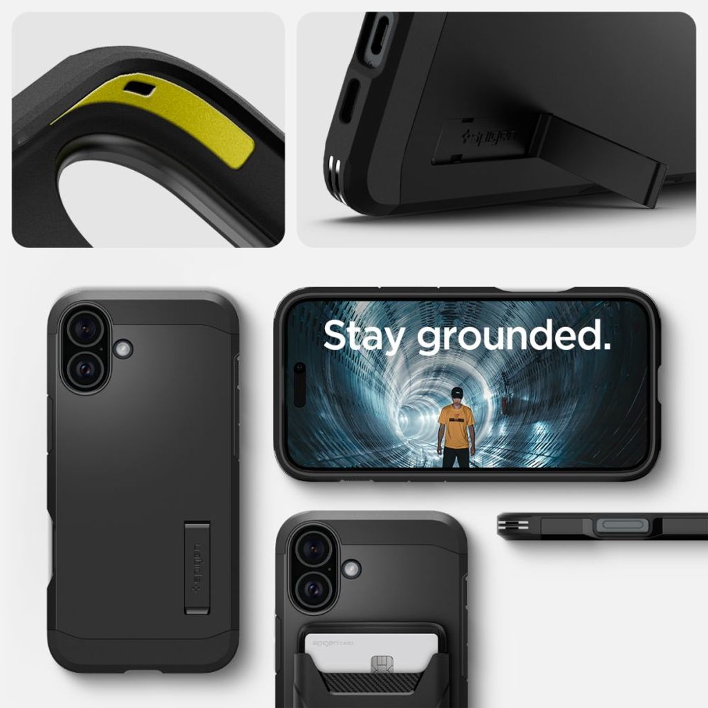 Spigen Tough Armor MagSafe Case for iPhone 16 - Black