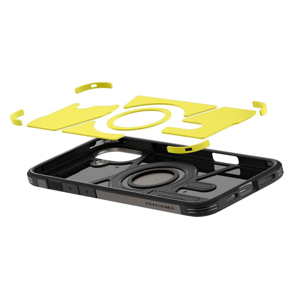 Spigen Tough Armor MagSafe Case for iPhone 16 - Gunmetal